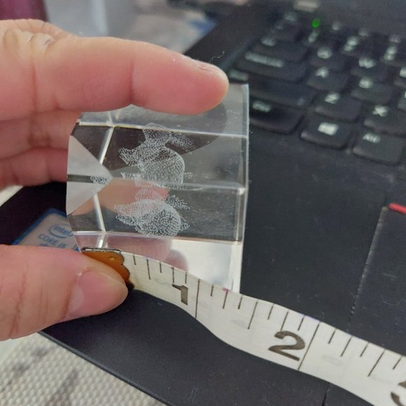 Crystal Bunny Rabbit Decor or Paperweight - Picture 4 of 8